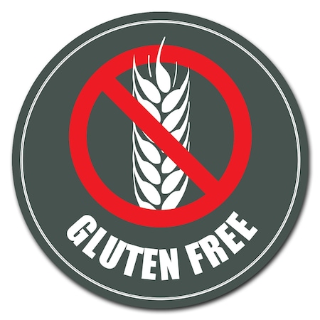 Farmers Market Gluten Free Circle Corrugated Plastic Sign